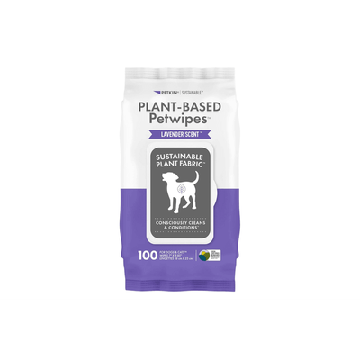 Petkin Plant Based Wipes 100 Pack - Lavender Scent