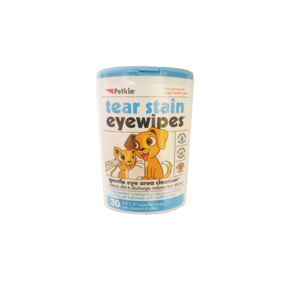 Petkin Tear Stain Eye Wipes - 30 Pack