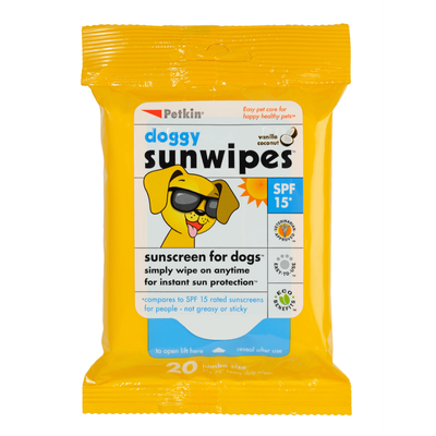 Petkin Doggy Sunwipes - 20 Pack