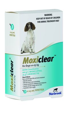 Moxiclear Flea and Worm Treatment for Dogs 10 - 25kg