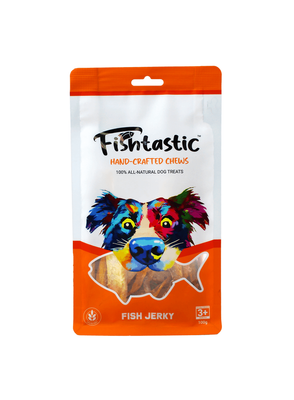 Fishtastic Hand-Crafted Fish Jerky Chews 100g - Dog Treats