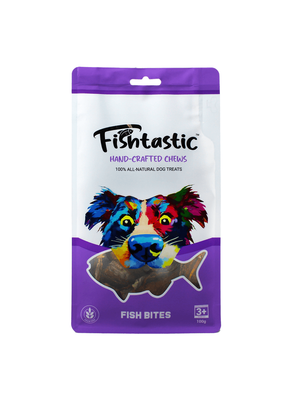 ​Fishtastic Hand-Crafted Chews Fish Bites 100g - Dog Treats