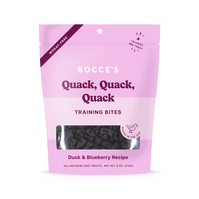 Bocce&#039;s Quack, Quack, Quack Duck &amp; Blueberry Dog Treats 170g - Training Bites