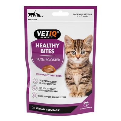 VetIQ Healthy Bites Kitten Treats 65g - Nutri Booster