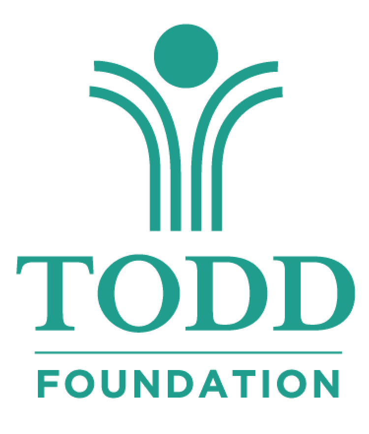 Todd Foundation logo displays the words "Todd Foundation" in teal with an abstract figure above it