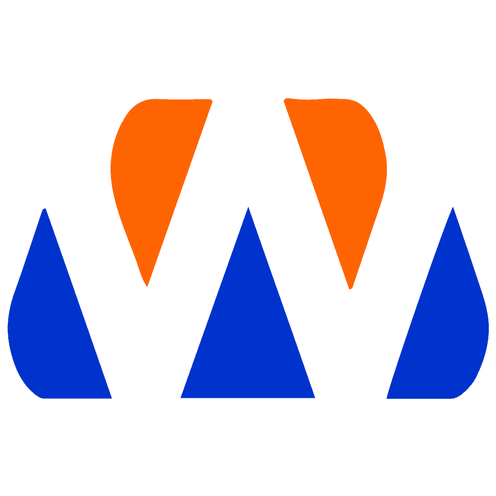 Wellington Refrigeration logo includes an abstract design of blue and orange shapes forming a stylised "W.