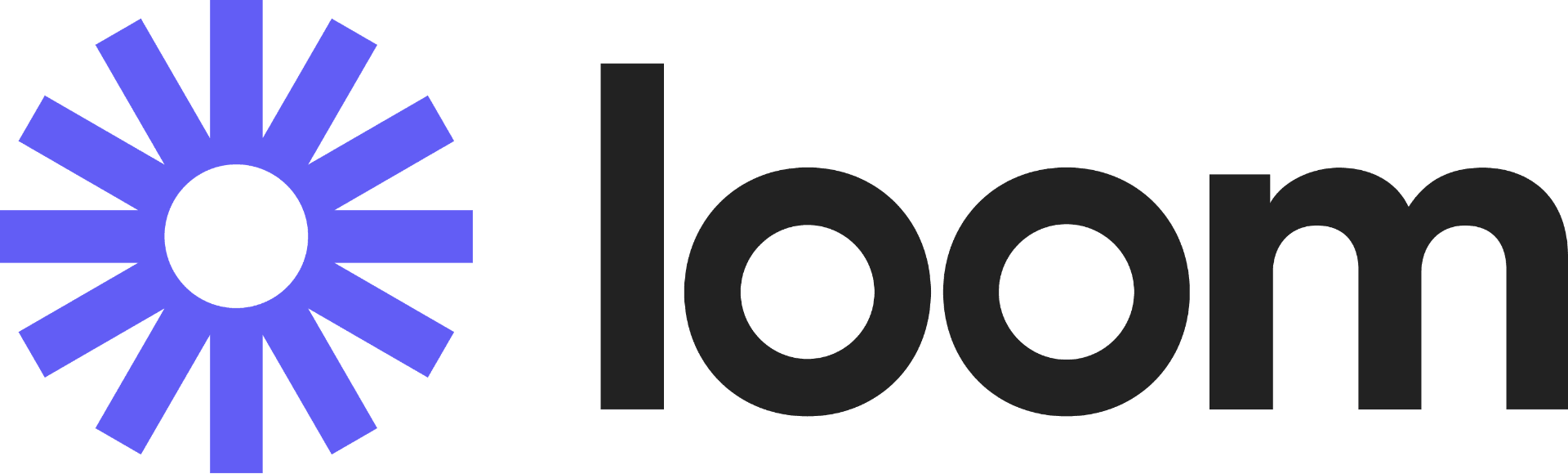 Loom logo with a purple sunburst icon next to the word 'loom' in bold black text
