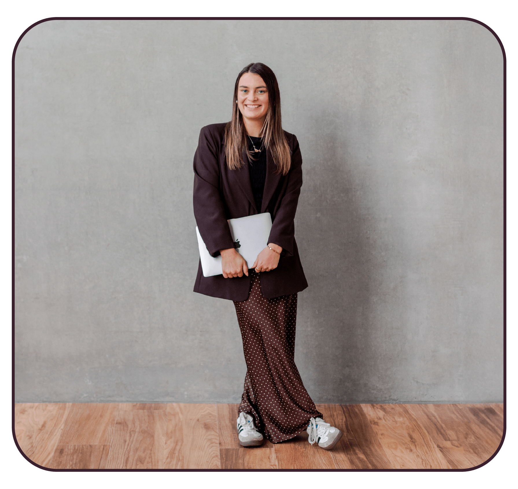 Allette, our Project Manager & Graphic Designer smiling