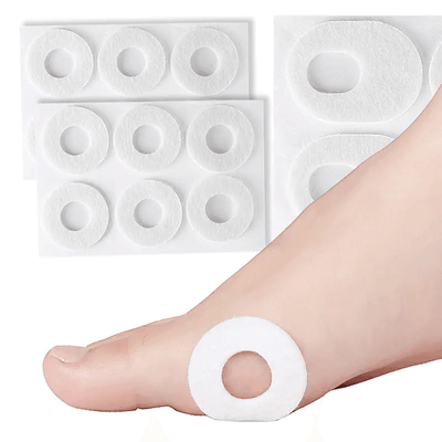 Premium Oval Felt Pressure Pad - Felt &amp; Medium Round Corn Pad &ndash; Felt