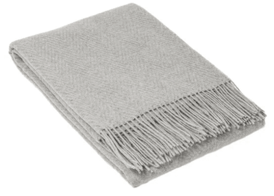 Merino Throw - Light Grey