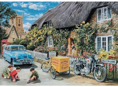 Holdson 500XL Piece Jigsaw Puzzle English Village S3 Bakers Delivery