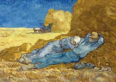 Bluebird Art 1000 Piece Jigsaw Puzzle Vincent Van Gogh - The siesta (after Millet), 1890