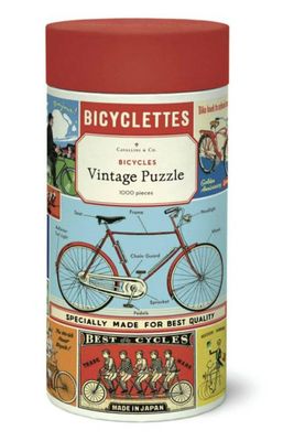 Cavallini &amp; Co 1000 Piece Jigsaw Puzzle: Vintage Poster - Bicycles