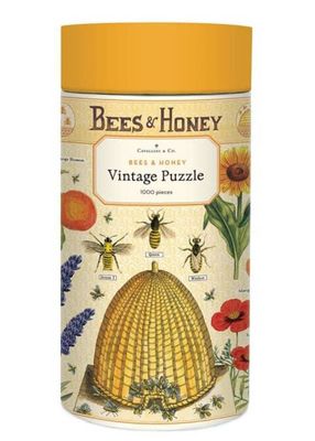 Cavallini &amp; Co Vintage Poster 1000 Piece Jigsaw Puzzle: Bees &amp; Honey
