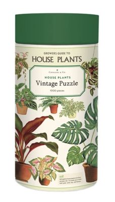 Cavallini &amp; Co Vintage Poster 1000 Piece Jigsaw Puzzle: House Plants