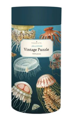 Cavallini &amp; Co Vintage Poster 1000 Piece Jigsaw Puzzle: Jellyfish