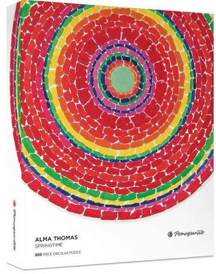 Pomegranate 500 Round Piece Jigsaw Puzzle Alma Thomas: Springtime
