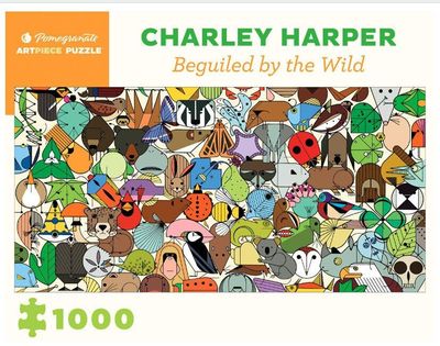 Pomegranate 1000 Piece Jigsaw Puzzle Charley Harper: Beguiled by Wild