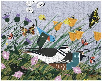 Pomegranate 1000 Piece Jigsaw Puzzle. Charley Harper: Once There Was a Field
