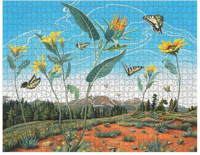 Pomegranate 1000 Piece Jigsaw Puzzle Phyllis Shafer: Swallowtail Dance