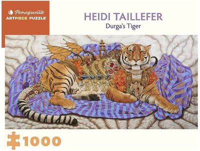Pomegranate 1000 Piece Jigsaw Puzzle Heidi Taillefer: Durga&rsquo;s Tiger