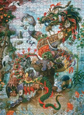 Pomegranate 1000 Piece Jigsaw Puzzle: Heidi Taillefer: Dragon of the Yangtze