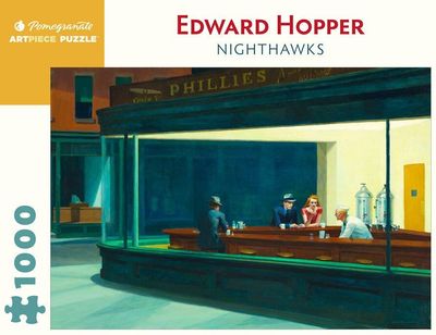 Pomegranate 1000 Piece Jigsaw Puzzle: Hopper - Night Hawkes