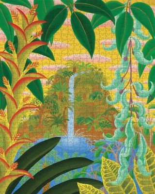 Pomegranate 1000 Piece Jigsaw Puzzle: Amy Lincoln: Jungle Waterfall