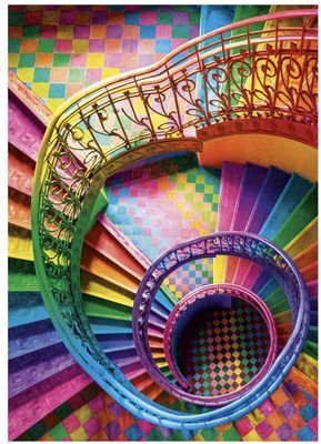 Clementoni 500 Piece Jigsaw Puzzle Colour Bloom Stairs