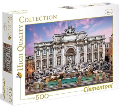 Clementoni 500 Piece Jigsaw Puzzle: Trevi Fountain Rome