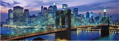 Clementoni 1000 Piece Jigsaw Puzzle: Brooklyn Bridge New York Panorama