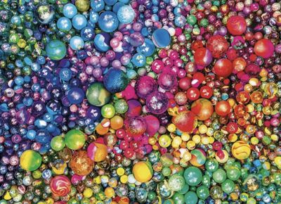 Clementoni 1000 Piece Jigsaw Puzzle Colour Bloom &quot;MARVELLOUS MARBLES&quot;