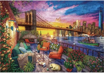 Clementoni 3000 Piece Jigsaw Puzzle Manhattan Balcony Sunset
