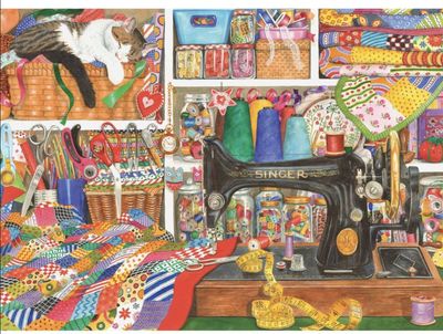 Holdson 1000 Piece Jigsaw Puzzle  Artistic Flair Quilt &amp; Sew