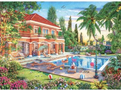 Holdson 1000 Piece Jigsaw Puzzle  House &amp; Home Sunny Villa