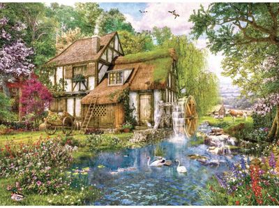 Holdson 1000 Piece Jigsaw Puzzle Cottage Charmers The Old Mill