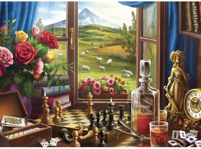Holdson 1000 Piece Jigsaw Puzzle Window Wonderland Make The Best Move