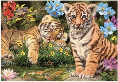 Holdson&#039;s 300 XL Piece Jigsaw Puzzle - Tiger Cubs