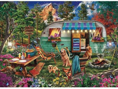 Holdson 500XL Piece Jigsaw Puzzle Camper Canines