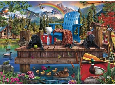 Holdson 500XL Piece Jigsaw Puzzle Dock Dogs