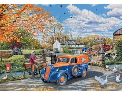 Holdson 500XL Piece Jigsaw Puzzle English Village S3 Farm Services