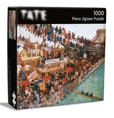 Museums &amp; Galleries 1000 Piece Jigsaw Puzzle Hammersmith Bridge on Boat Race Day