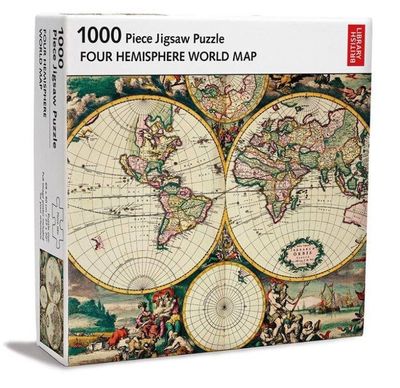 Museums &amp; Galleries 1000 Piece Jigsaw Puzzle Hemisphere Map