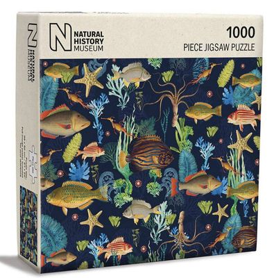 Museums &amp; Galleries 1000 Piece Jigsaw Puzzle: Natural History Museum An Array of Marine Life