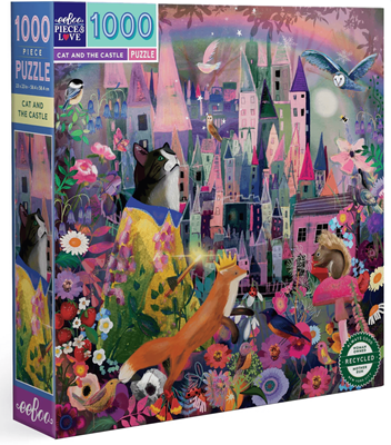 eeBoo 1000 Piece Jigsaw Puzzle Cat &amp; The Castle