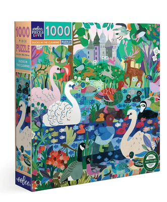 eeBoo 1000 Piece Jigsaw Puzzle Ducks In The Clearing