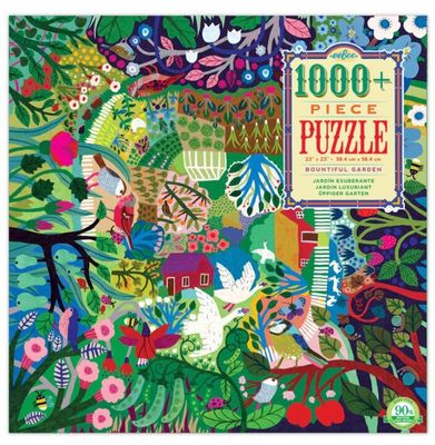 Eeboo 1000 Piece Jigsaw Puzzle: Bountiful Garden