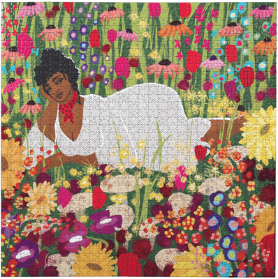 eeboo 1000 Piece Jigsaw Puzzle: Woman In Flowers