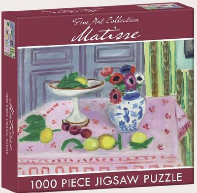 Gifted Stationery 1000 Piece Jigsaw Puzzle Matisse Pink Tablecloth