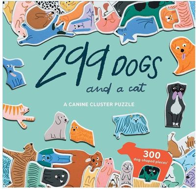 299 Dogs and a Cat: A 300 Piece Canine Cluster Puzzle